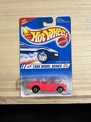 #ad Hot Wheels 1995 Model Series ‘58 Corvette Coupe 3 12 Collector 341 $2.00