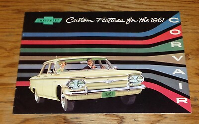 #ad Original 1961 Chevrolet Corvair Custom Features Accessories Sales Brochure Chevy $24.00