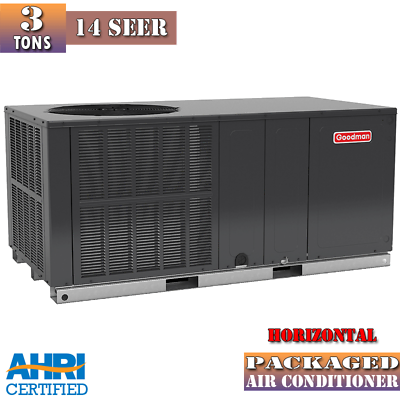 #ad 3 Ton 14 SEER Goodman Single Packaged Air Conditioner HORIZONTAL Single Phase $2800.00