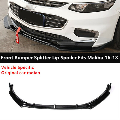 #ad Front Bumper Splitter Lip Spoiler Fit For CHEVROLET Malibu 2016 2018 Sedan XL $55.78