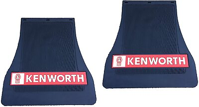 #ad #ad Kenworth OEM Rubber Front Mudflaps w Logo for T800 W900 See Description Years $119.95