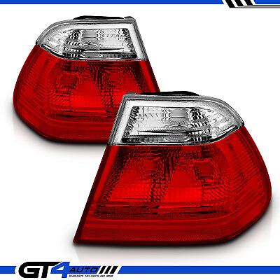 #ad 1999 2000 2001 BMW E46 3 Series 4Dr Sedan Crystal Red Replacement Tail Lights $71.57
