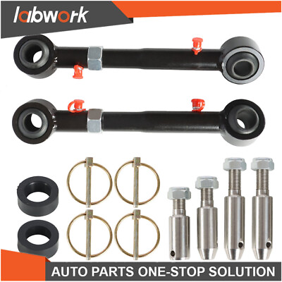 #ad Labwork Front Sway Bar Links 2.5 6quot; lifts For 2007 2018 Jeep Wrangler JK JKS $37.98