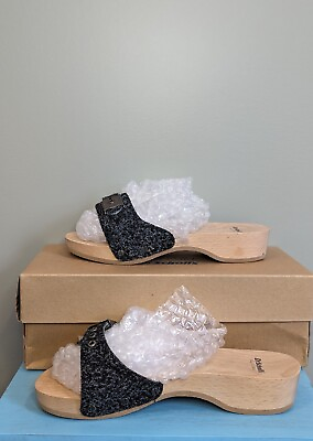 #ad Dr. Scholls Original Collection Black Wooden Slip On Sandals Size US 7M $53.00
