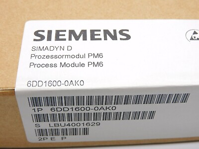 #ad New Siemens 6DD1600 0AK0 SIMADYN D PM6 6DD1 600 0AK0 RAPID 64 BIT CPU MODULE $1199.00