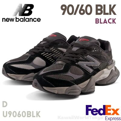 #ad New Balance 9060 BLK U9060BLK Black Width D UNISEX Lifestyle Shoes NEW F S $192.00