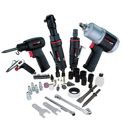 #ad EXELAIR® by Milton® 50 Piece Professional Air Tool Accessory Kit w Case $158.30