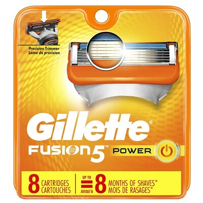 #ad Gillette Fusion 5 power Razor Blade refills New Packs of 8 Cartridges sealed $22.90