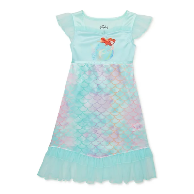 #ad Disney Arial Mermaid Toddler Girls#x27; Fantasy Night Gown Size 4T NWT $22.99
