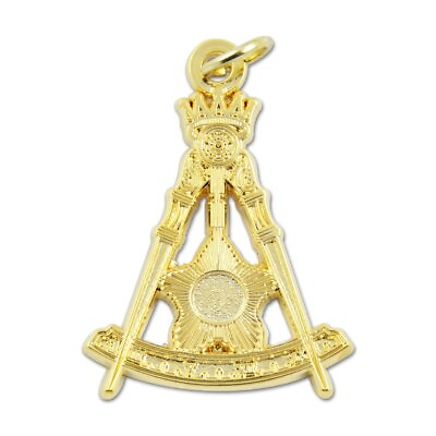 #ad 14th Degree Scottish Rite Masonic Pendant Gold 1 1 4#x27;#x27; Tall $29.22