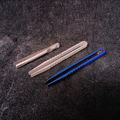 Portable Titanium Alloy Tweezers Craftsman Repair Mini Hand Tool Keychain EDC $8.00