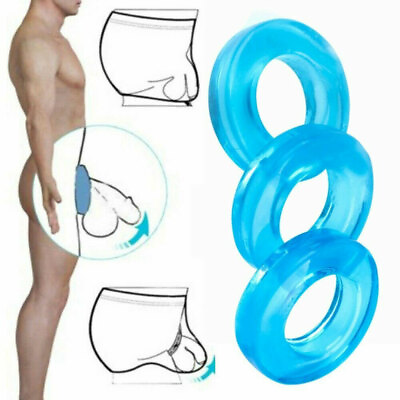 #ad High 3Pcs Transparent Elastic Soft Thong C strap Ring Circle Men Sexy Underwear $8.75