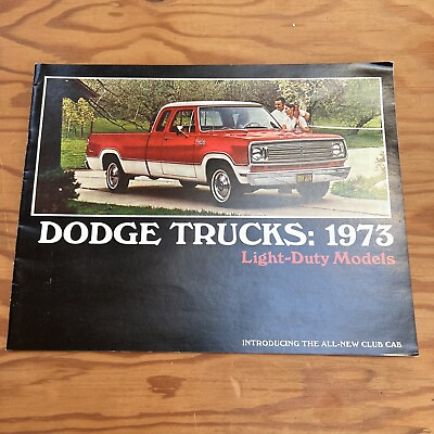 #ad 1973 Dodge Light Duty Model truck brochure $15.00