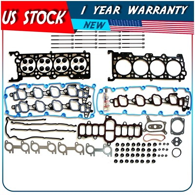 #ad Head Gasket Set Bolts Fits 00 05 Ford F150 F350 Expedition Excursion E150 5.4L $96.49