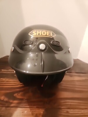 #ad Shoei RJ Air Platinum Motorcycle Helmet Black Sz S Visor No Face Shield $59.99