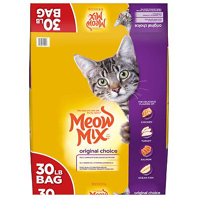 #ad Meow Mix Original Choice High quality protein Dry Cat Food 30 Pounds bag $20.66