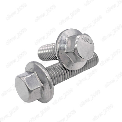 #ad 304 Stainless Steel Hexagon Flange Bolts Heavy Series M5 M6 M8 M10 M12 $11.16