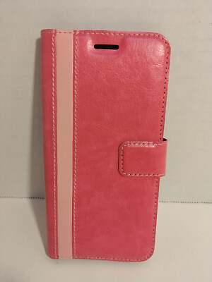 #ad Generic Flip Pink Phone Wallet Case with Magnetic Strip $5.00