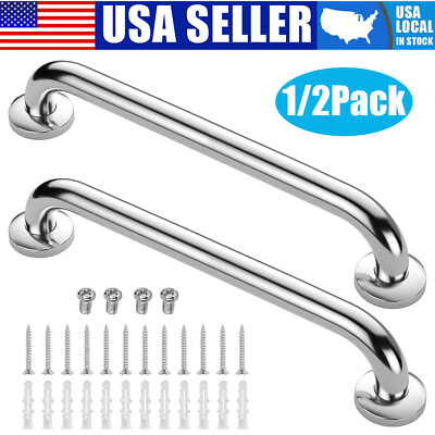 #ad 16quot; Bathroom Shower Grab Bar Handle Safety Hand Rail Support Bar Stainless Steel $6.68