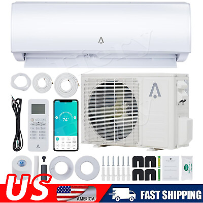 #ad 12000 BTU Air Conditioner amp; Heat Pump Mini Split AC INVERTER 19 SEER2 1 Ton 110V $599.99