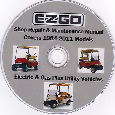 #ad EZ GO Golf carts 1984 2011 FACTORY Parts SERVICE SHOP amp; MAINTENANCE MANUAL $19.95
