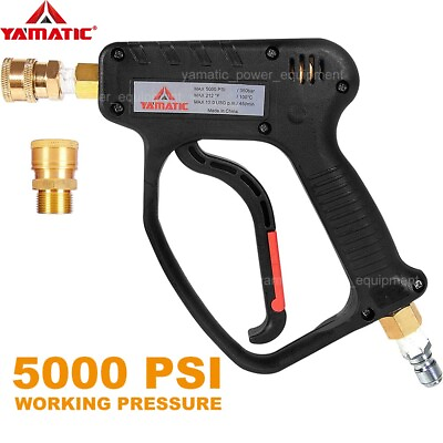 #ad YAMATIC 5000 PSI Pressure Washer Gun With 3 8quot; Swivel M22 14mm Inlet 12 GPM $43.11