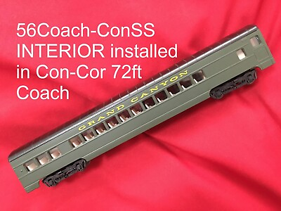 #ad Passenger Car Interior KIT for Con Cor 72ft Coach $16.95