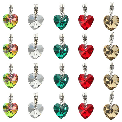 #ad 50 Pcs Jewelry Making Accessories Heart Pendant Necklaces Crafting Supplies $12.25