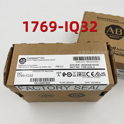 #ad AB 1769 IQ32 CompactLogix 32 Pt 24VDC Input Module FW3.1 New Factory Sealed US $228.00