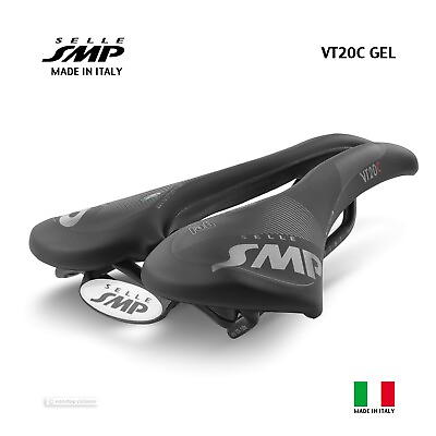 #ad NEW 2023 Selle SMP VT20C GEL Saddle : VELVET TOUCH BLACK MADE IN iTALY $179.00