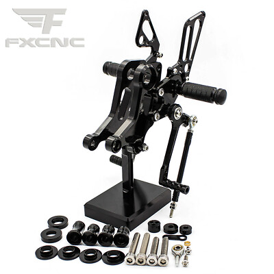 #ad CNC Front Foot Peg Rearsets Footpegs Footrests For M 1100 EVO 2011 2013 Black GBP 156.99