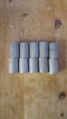 #ad 304 STAINLESS STEEL LOT OF 10 PIECES 1 1 8quot; DIAMETER x 1 5 8quot; LONG $27.00