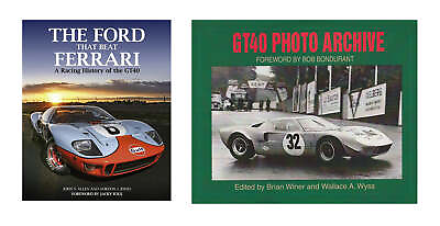 #ad The Ford that Beat Ferrari A Racing History GT40 amp; Photo Archive TWO BOOK SET $115.00