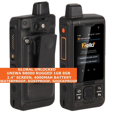 #ad UNIWA B8000 RUGGED 8gb Waterproof Mtk6739 Quad Core 2.4quot; Android 8.0 LTE Phone $305.99