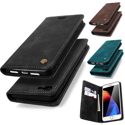 #ad For iPhone 7 8 SE 2022 SE 2020 2nd 3rd Gen Case Wallet Flip Leather Stand Cover $12.99