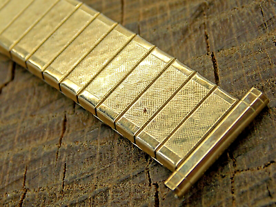 #ad Vintage NOS Unused Watch Band 17.5mm Gold Filled Expansion Speidel USA Short $28.00