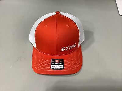 #ad Stihl Richardson Hat Orange And White 8403575 $26.99