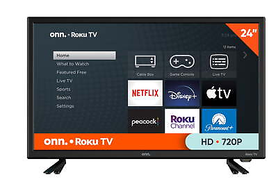 #ad 24” Class HD 720P LED Roku Smart Television 100012590 $132.00
