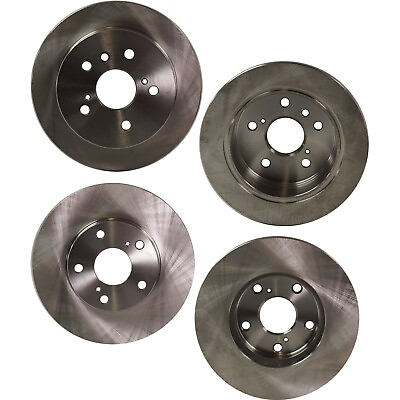 #ad Front and Rear Disc Brake Rotors For 2002 2006 Toyota Camry $127.89
