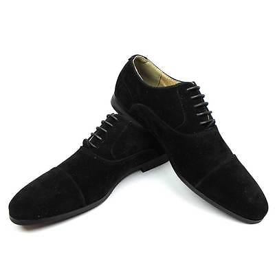 #ad New Mens Dress Shoes Cap Toe Suede Lace Up Modern Oxfords By AZAR MAN $19.95