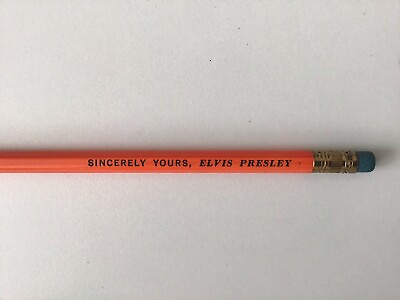 #ad Original Never Used Orange Sincerely Yours Elvis Presley Pencil EPE 1956 $75.00
