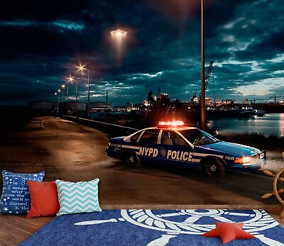 #ad 3D Night Car ZHUA8826 Wallpaper Wall Murals Removable Self adhesive Amy AU $299.99