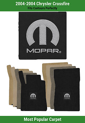 #ad Lloyd Ultimat Front Carpet Mats for #x27;04 Chrysler Crossfire w Black M Mopar Logo $160.99