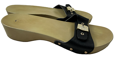 #ad Dr. Scholl#x27;s Women#x27;s Original Collection Classic Black Platform Sandals Size 8M $24.60