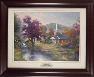 #ad Streams of Living Water by Thomas Kinkade 2011 Signed in plate Offset lithograph $95.00