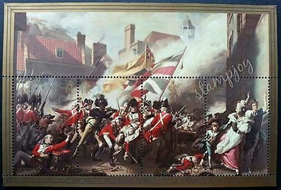#ad *FREE SHIP Jersey Death Of Major 1981 War Painting Flag ms MNH $11.00