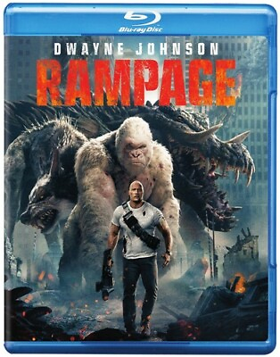 #ad RAMPAGE Dwayne Johnson BLU RAY NEW SEALED $6.44