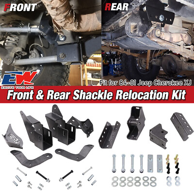 #ad Front amp; Rear Control Arm Shackle Relocation Kit for 1984 2001 Jeep XJ Cherokee $119.99