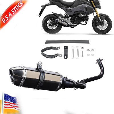 #ad Motorcycle Exhaust System Low Mount Header Pipe For MSX 125 Grom 2013 2024 USA $91.10