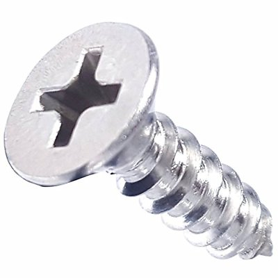 #ad #6 x 1 2quot; Phillips Flat Head Wood Screws 316 Marine Stainless Steel Qty 50 $9.46